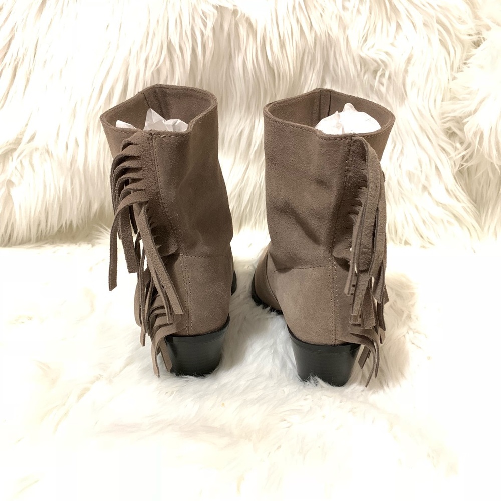 Zara Soft Leather Ankle Boot with fringe 6.5 - Picture 6 of 7